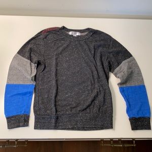 Joah Love Leo Colorblock Sweatshirt in Navy, 6